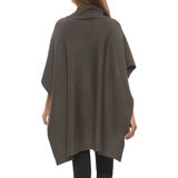 Black Bow Poncho para Dama Gris