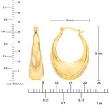 Aretes, Oro Amarillo de 14K