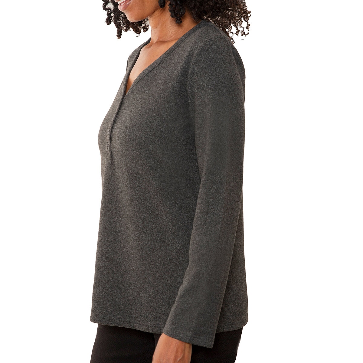 Mario Serrani Blusa para Dama Gris Grande