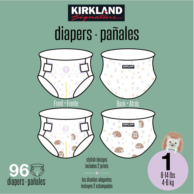 Kirkland Signature Pañales Etapa 1 Unisex 96 piezas