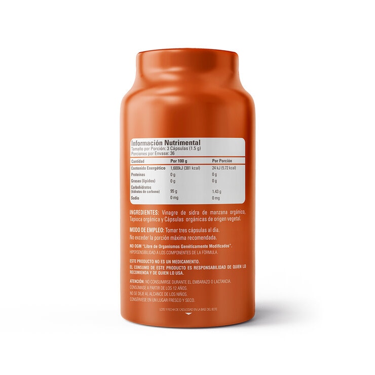 Organic Side Vinagre de Manzana 110 Cápsulas