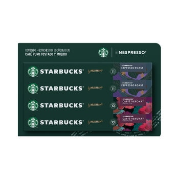 Starbucks Cápsulas Nespresso, 40 Cápsulas Café Espresso Roast y Verona Starbucks Cápsulas Nespresso, 40 Cápsulas Café Espresso Roast y Verona