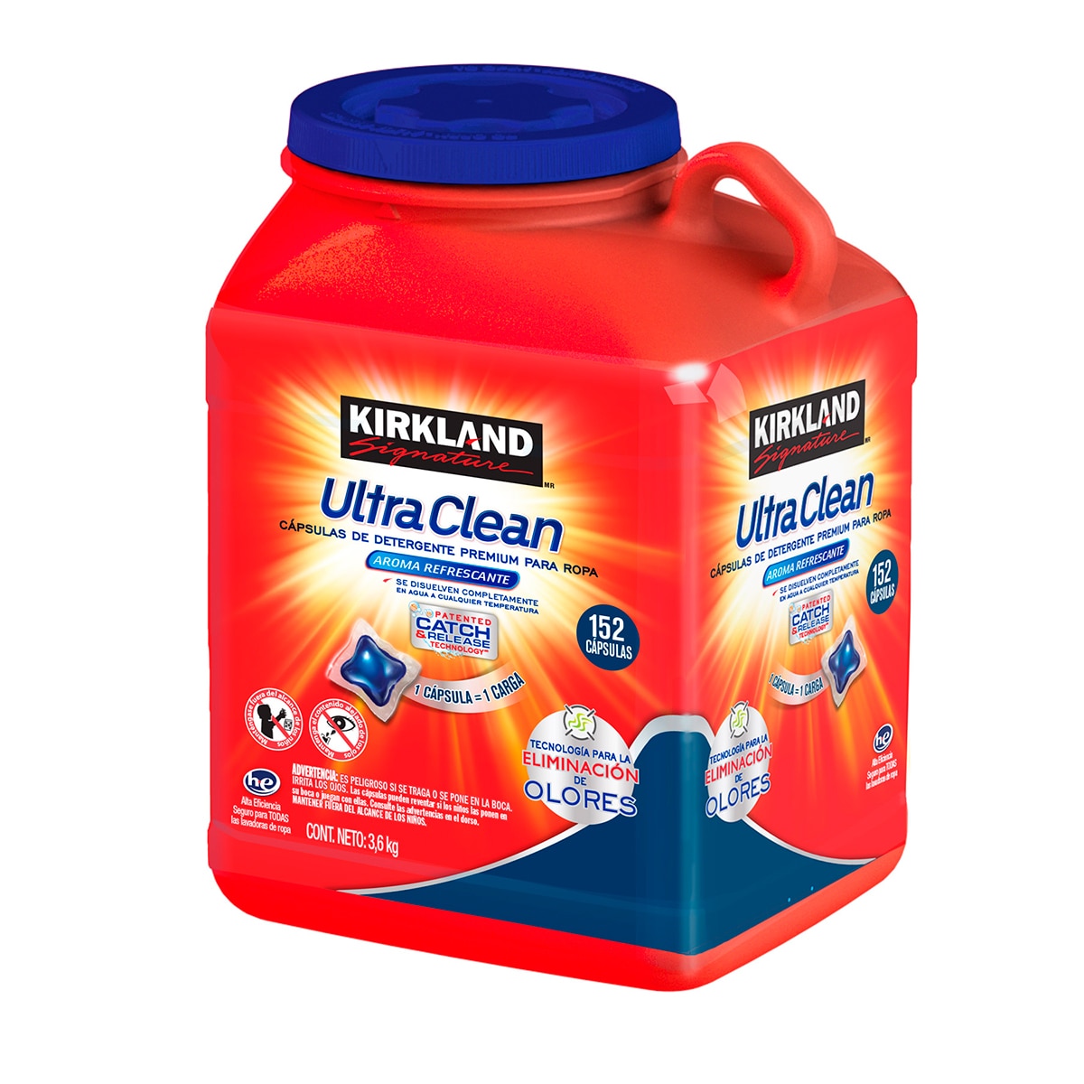 Kirkland Signature Ultra Clean Cápsulas de Detergente Premium para Ropa 152 pzas