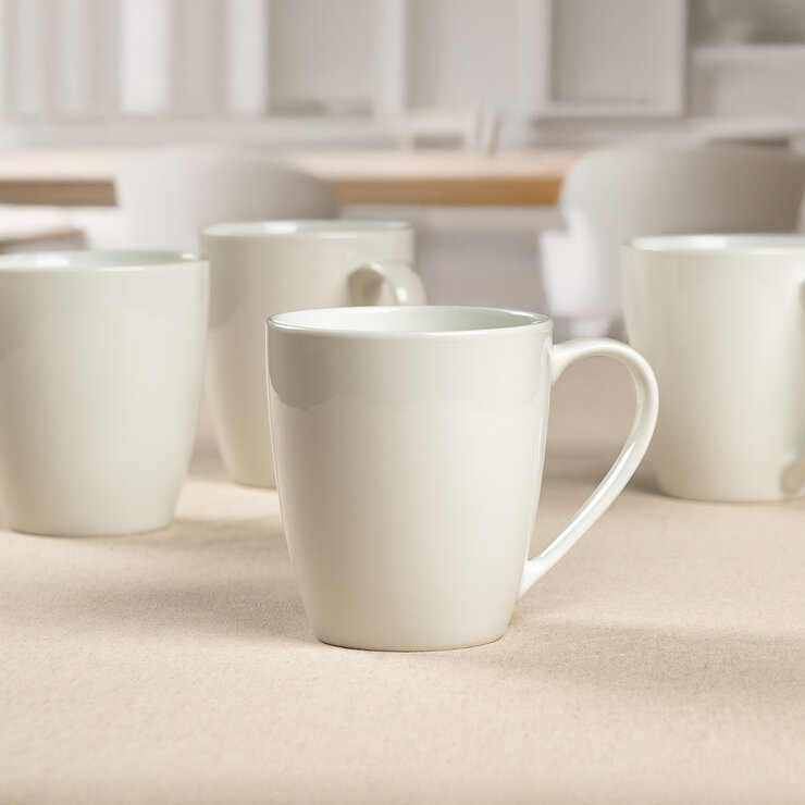 Crown Baccara Juego de 6 Tazas de Porcelana