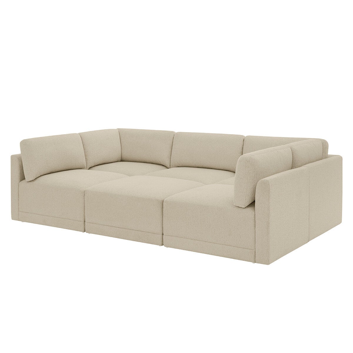 Thomasville, Fallon, Seccional Modular de Tela de 6 piezas con Otomano Thomasville, Fallon, Seccional Modular de Tela de 6 piezas con Otomano