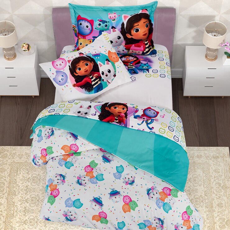 Providencia Juego de Edredón Individual de 5 piezas Gabby's Dollhouse