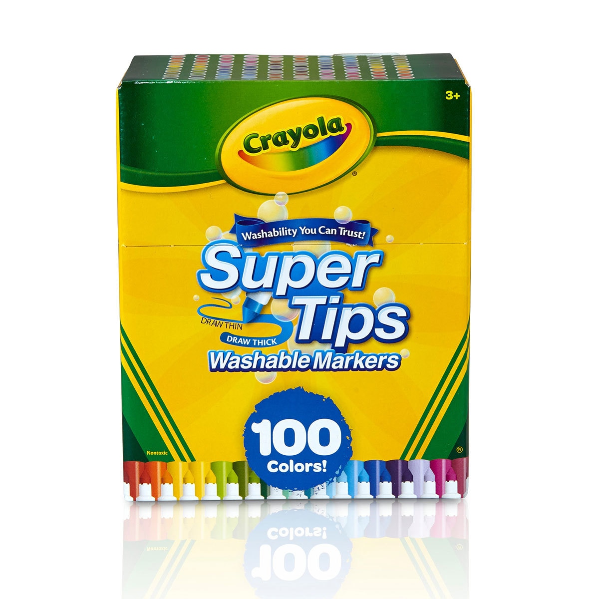 Crayola Marcadores Lavables Super Tips 100 Colores