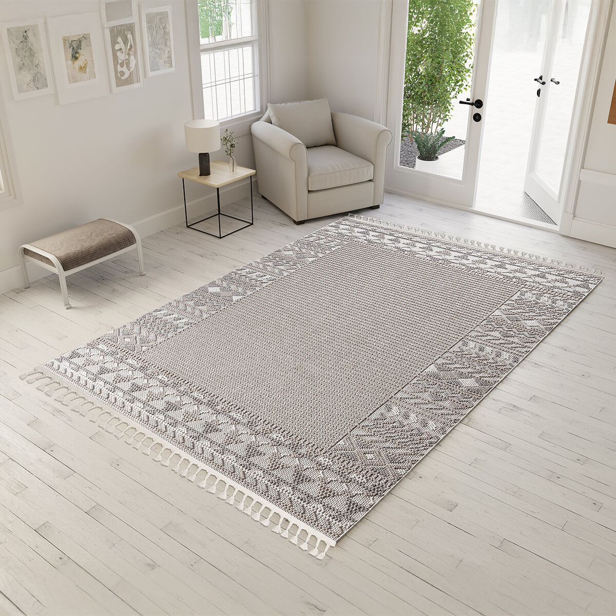 Artbella Tapete para Interiores 160 cm x 224 cm Beige