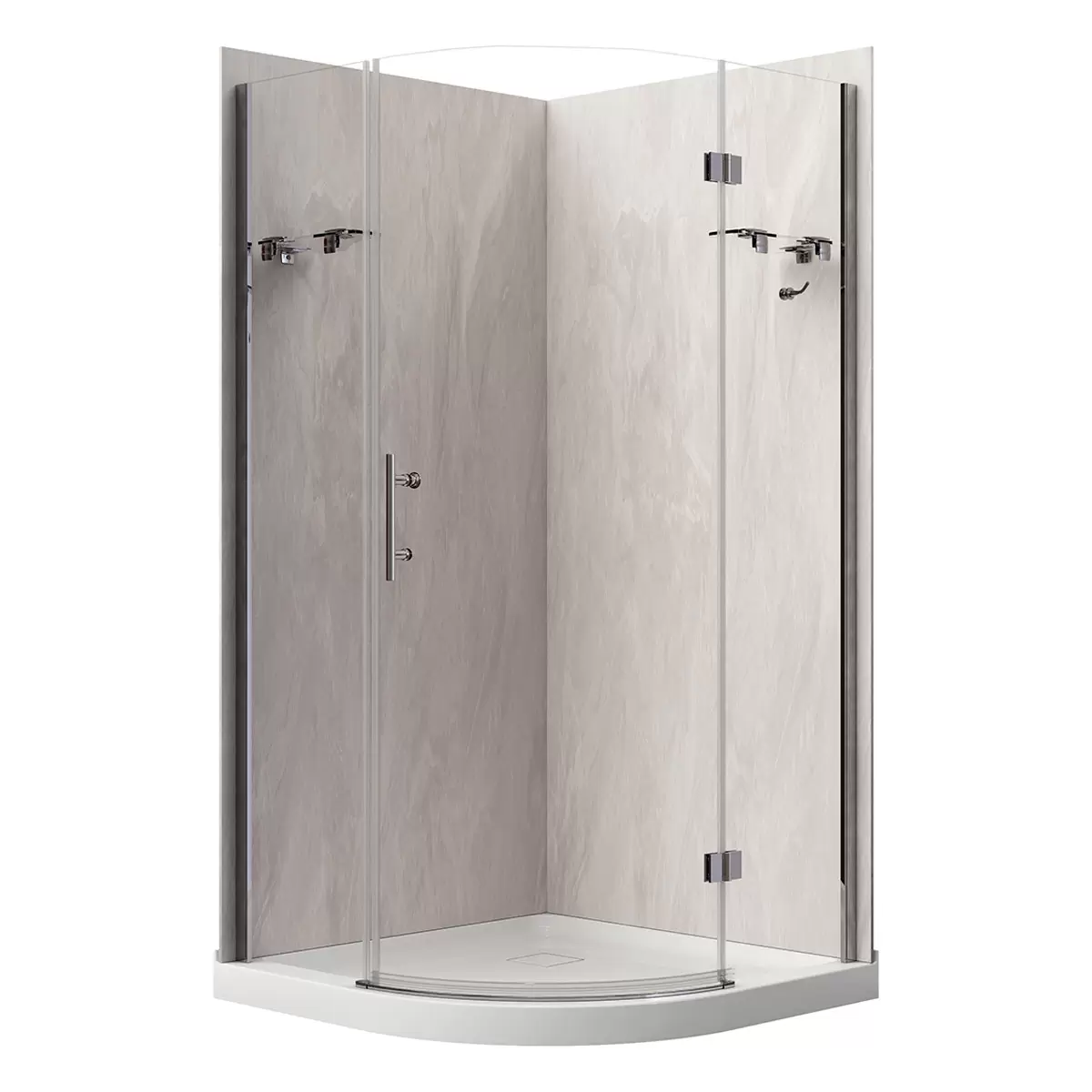 A&E, Cabina para Ducha Ruby Neo-Round 38" - Marmol A&E, Cabina para Ducha Ruby Neo-Round 38" - Marmol