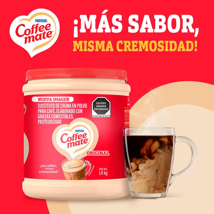 Coffee Mate Sustituto de Crema en Polvo 2 pzas de 1.4 kg