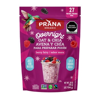 Praná Overnight Chía y Avena Sabor Moras 794 g