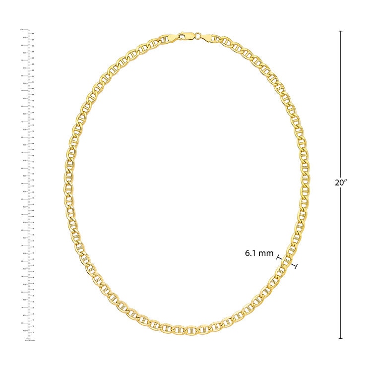 Cadena para Caballero, Oro Amarillo 14K, 50.80cm