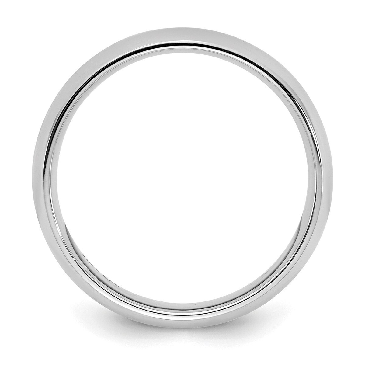 Argolla de matrimonio, 5mm, Comfort Fit, Oro Blanco 14 kt, Talla 10