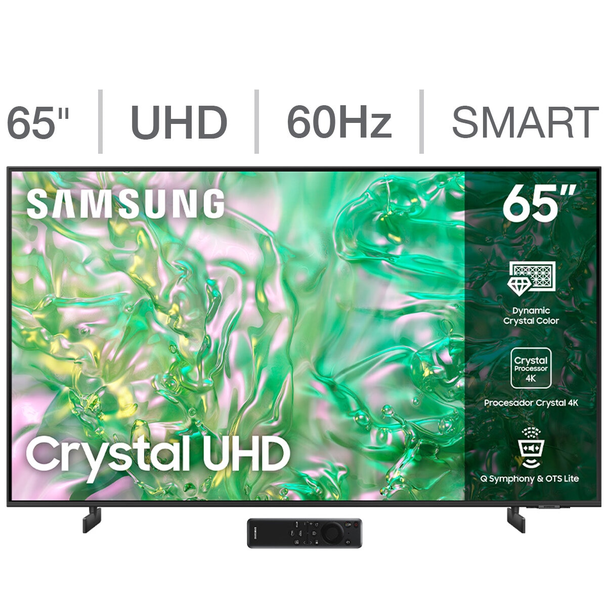 Samsung Pantalla 65" Crystal UHD Smart TV