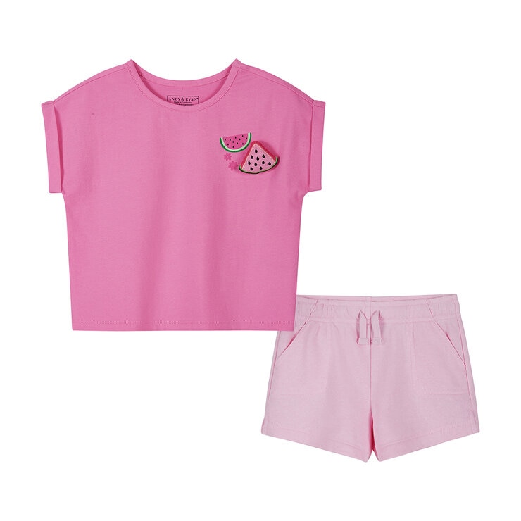 Andy & Evan Conjunto de 2 piezas para Niños y Niñas Rosa 6 Años