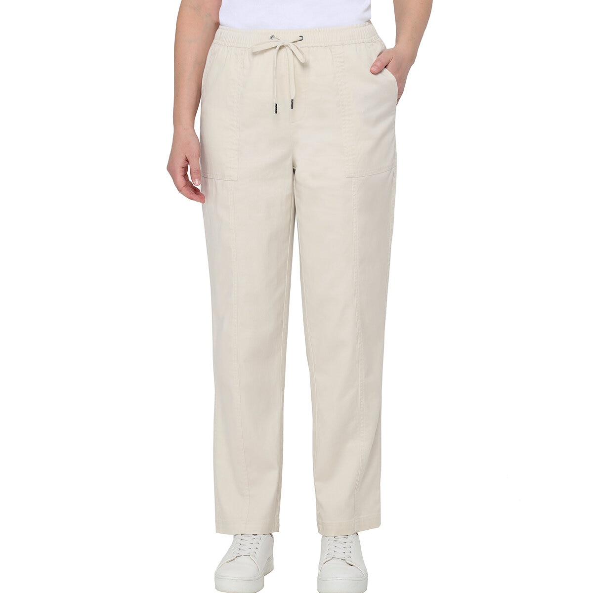 Tahari Pantalones para Dama blanco grande
