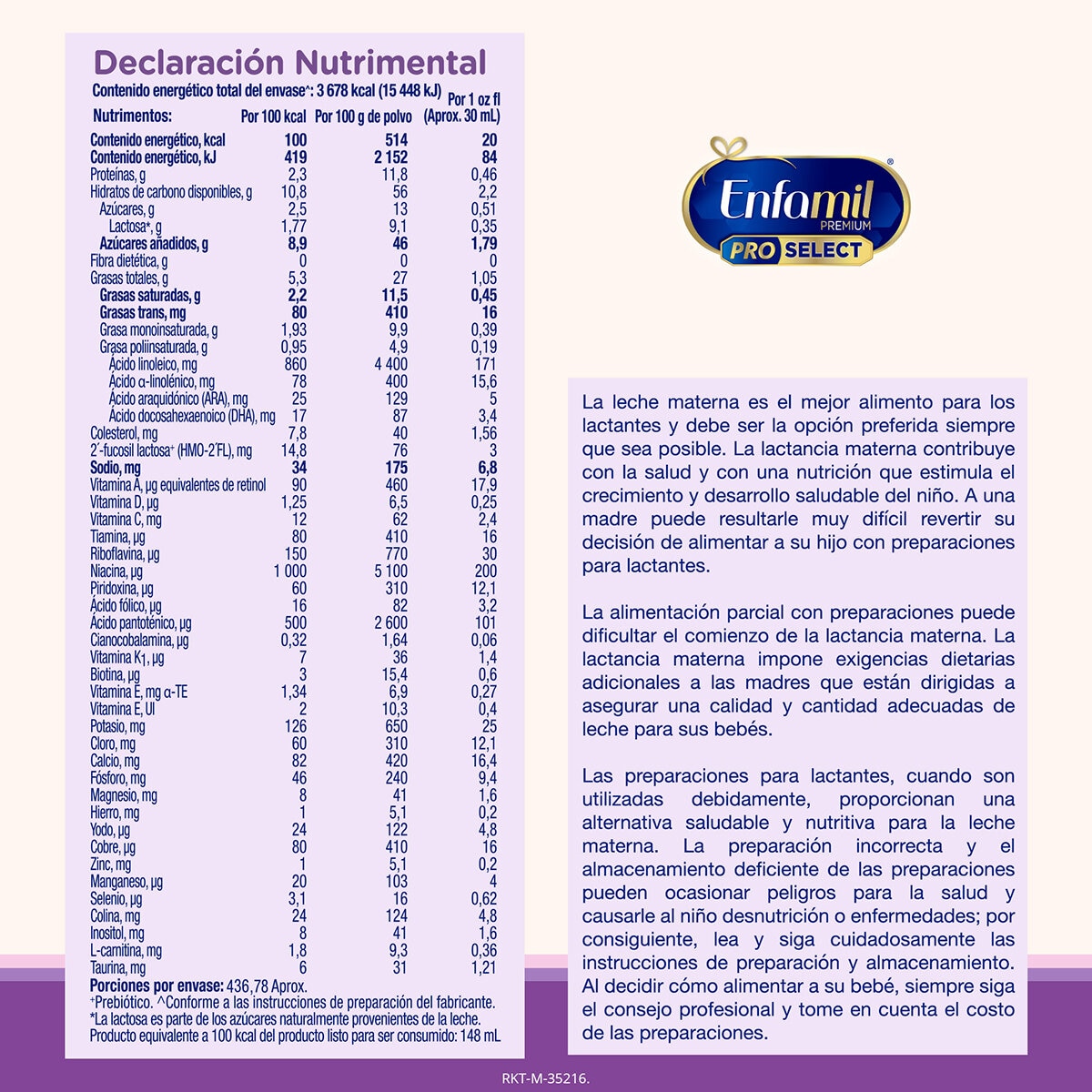 Enfamil Premium Confort Fórmula Láctea 2 pzas de 1.1 Kg