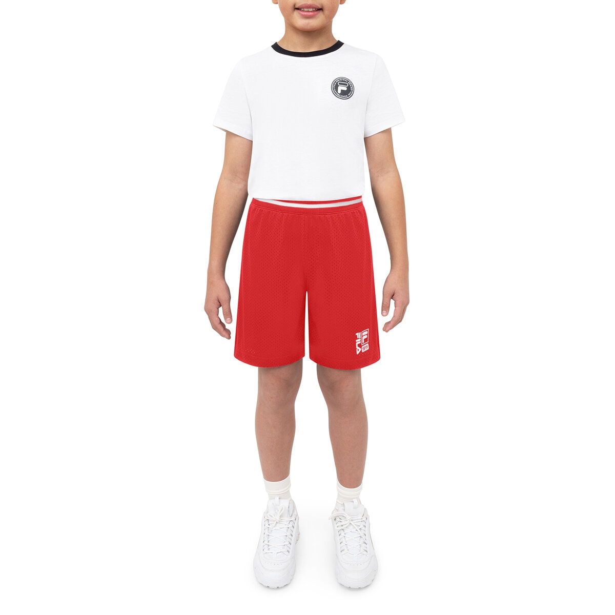 FILA Shorts 2 piezas para Niños Rojo / Negro 18 / 20 Años