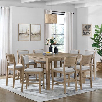 Foremost Home, Ashton, Juego de Comedor Alto de 9 piezas Foremost Home, Ashton, Juego de Comedor Alto de 9 piezas