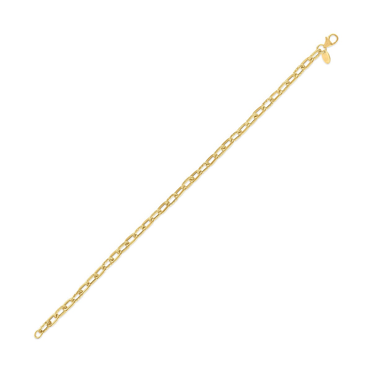 Pulsera de Eslabones, Oro Amarillo de 14K Pulsera de Eslabones, Oro Amarillo de 14K
