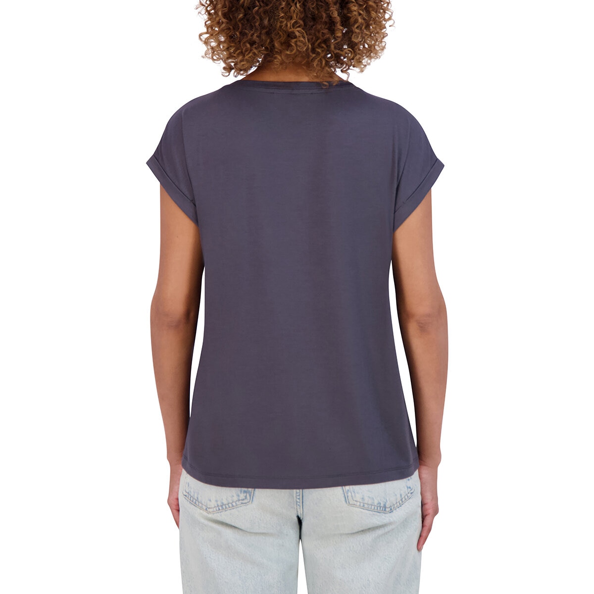 DKNY Playera para Dama Gris Mediana