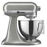 KitchenAid, Batidora Clásica Gris, Tazón de acero inoxidable pulido con asa, 4.3 L