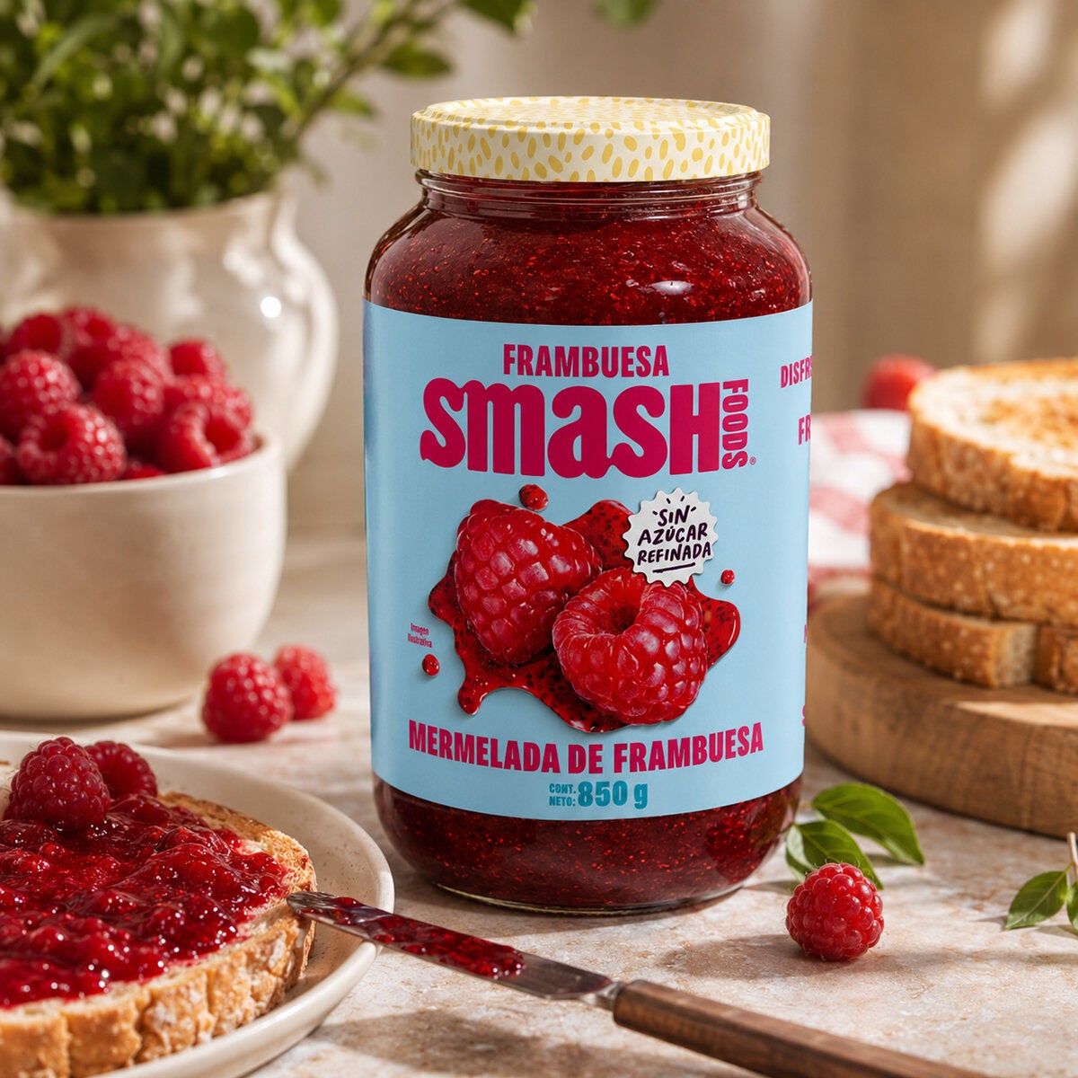 Smash Foods Mermelada de Frambuesa 850 g Smash Foods Mermelada de Frambuesa 850 g