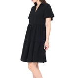 Tahari Vestido para Dama Negro Mediana