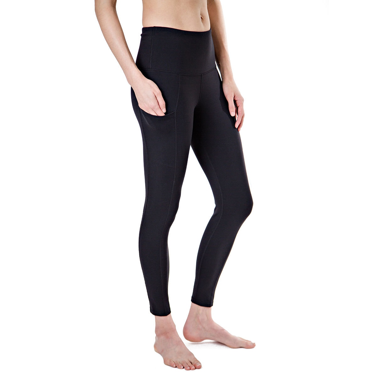 Tuff Apparel, leggings deportivos, negro solido Costco México