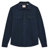 Wrangler Sobre camisa de franela para Caballero Azul Extra Grande