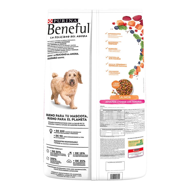 Beneful Alimento para Perro Adulto Sabor Salmón 15 kg