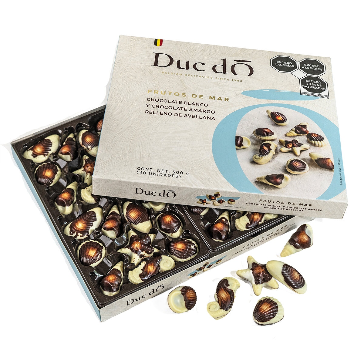 Duc d'O Frutos de Mar Chocolates Belgas 500 g
