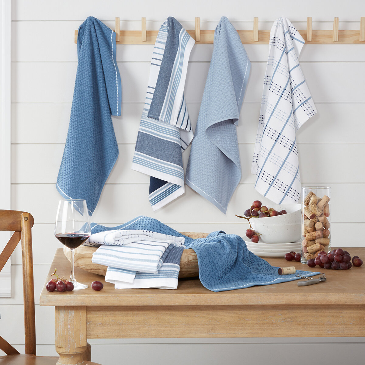 Culinary Classics Toallas de Cocina 8 piezas azul Costc...