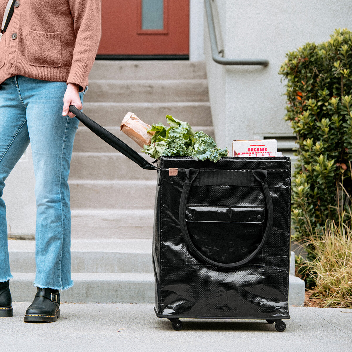 CleverMade Bolsa Plegable con Ruedas 1 Pieza