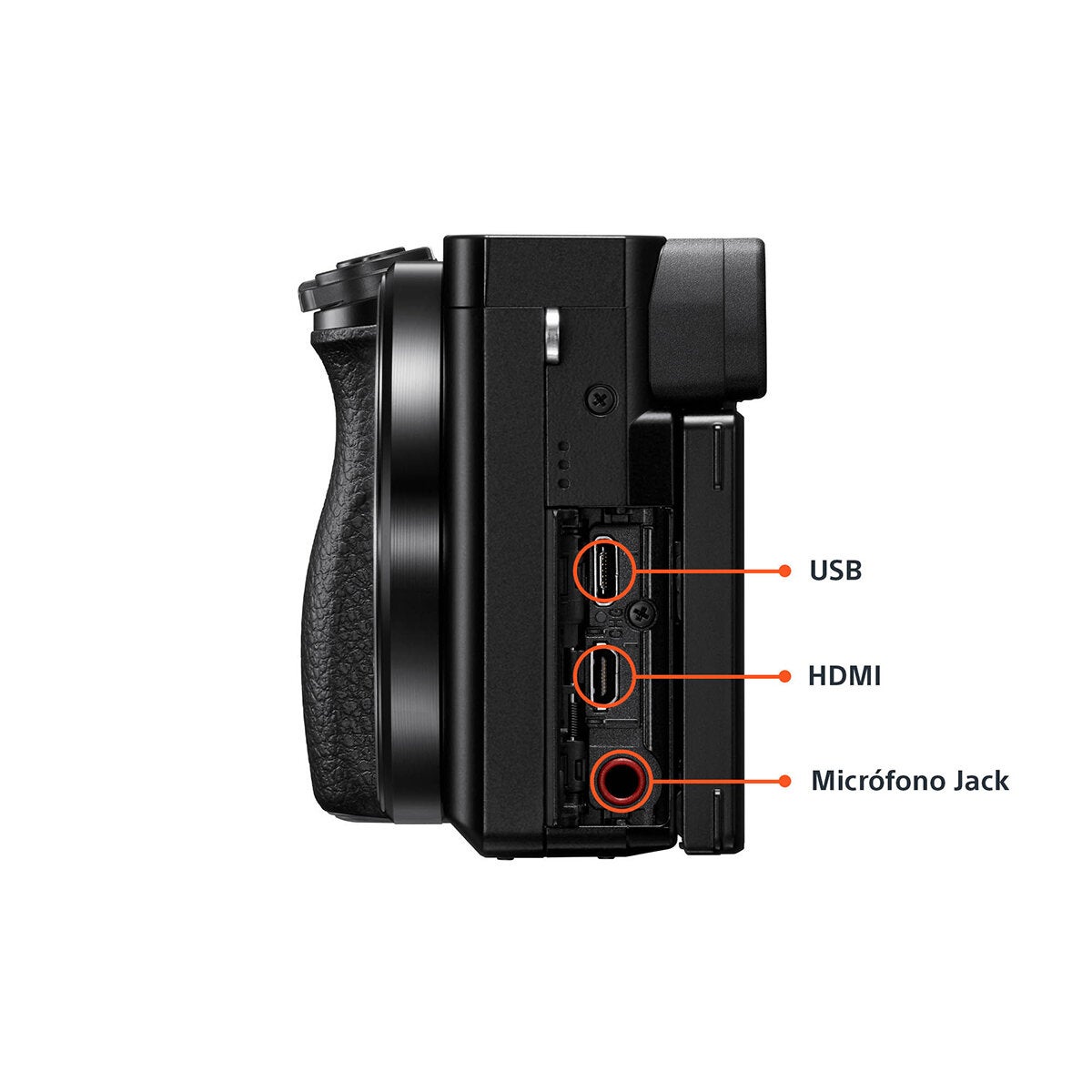 Sony Cámara Digital Mirrorless APS-C ILCE-6100K + Lente SELP16502