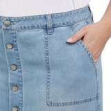 Wrangler Falda de Mezclilla para Dama Azul 4