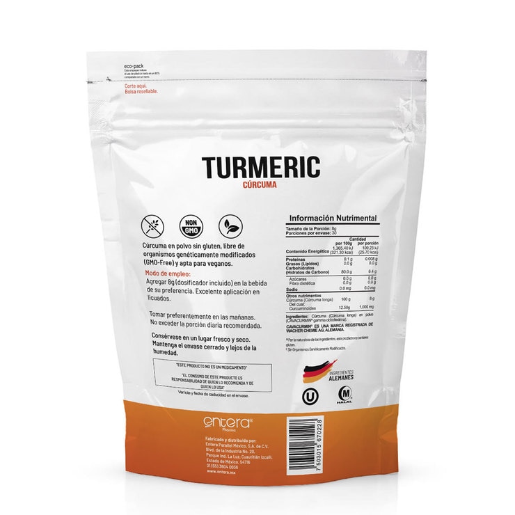 Turmeric Cúrcuma 240 gr ENTERA® Costco México