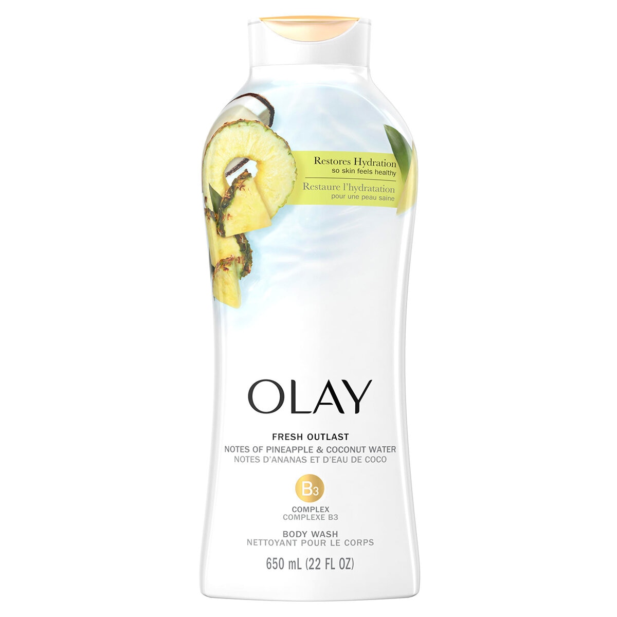 Olay Jabón Líquido Corporal Fresh Outlast 3 pzas de 650 ml