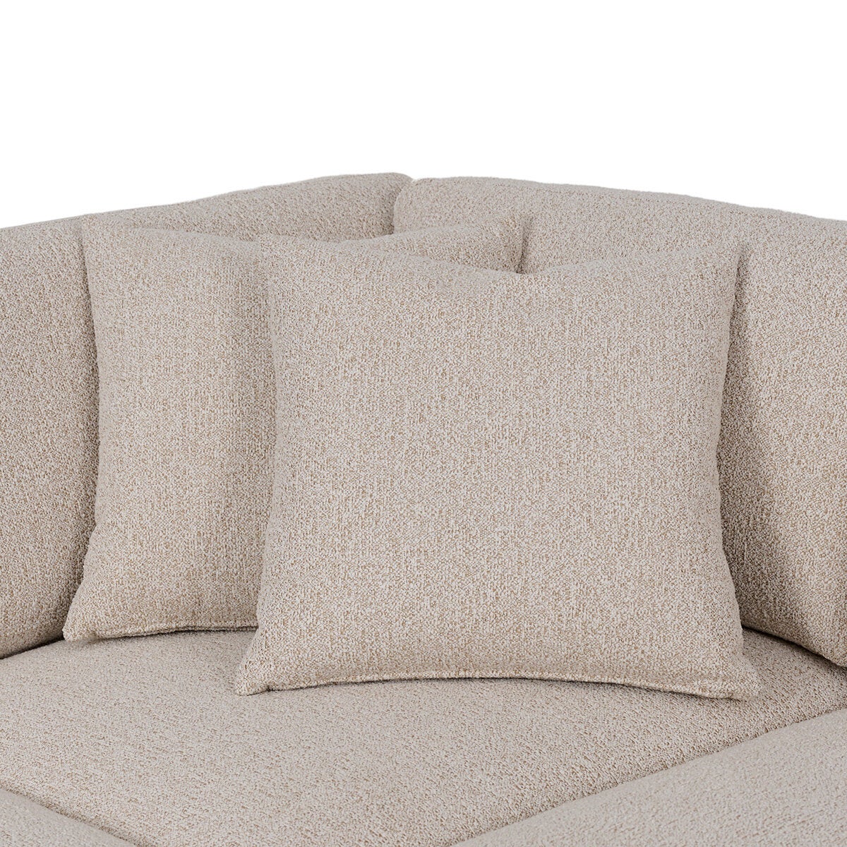 East & Vine Furniture, Andee, Sofá Seccional de Tela con Otomano East & Vine Furniture, Andee, Sofá Seccional de Tela con Otomano