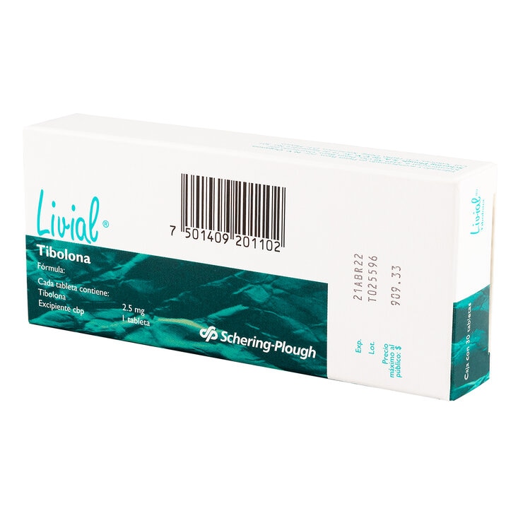 Livial 2.5mg 30 Tabletas