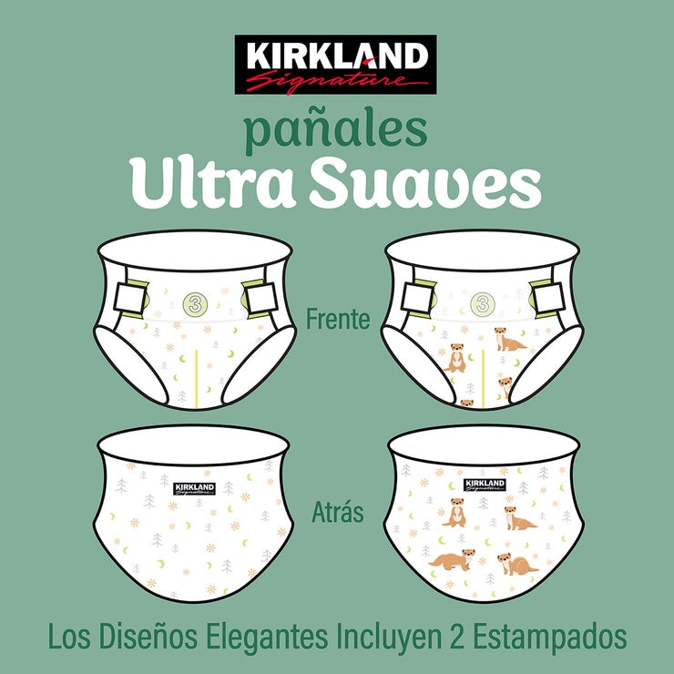 Kirkland Signature Pañales Etapa 3 Unisex 222 pzas Kirkland Signature Pañales Etapa 3 Unisex 222 pzas