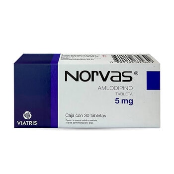 Norvas 5mg 30 Tabletas