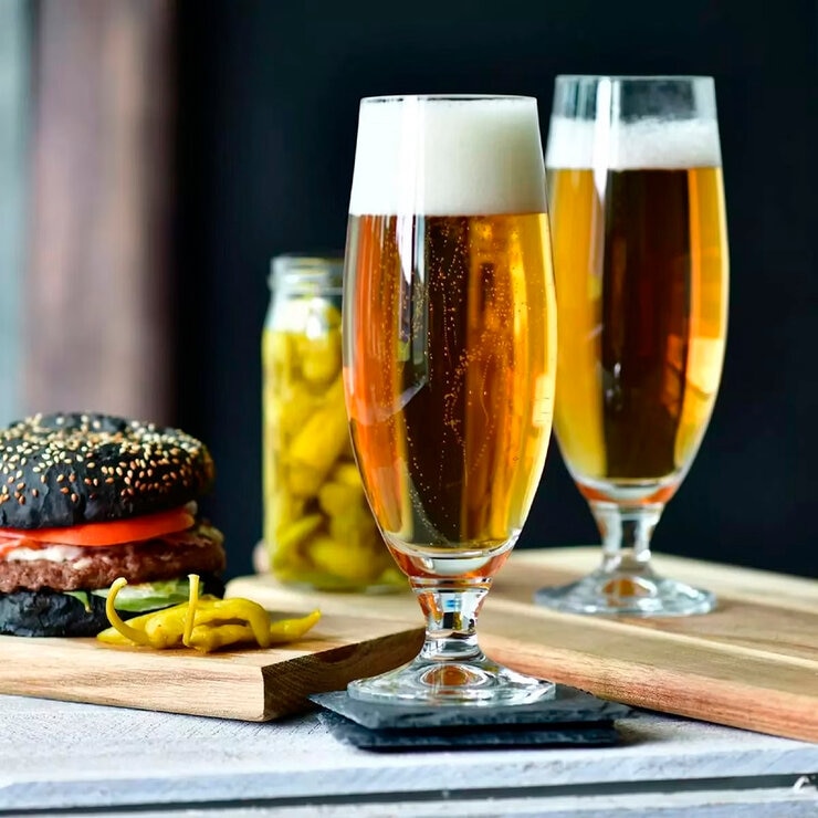 Krosno Juego de 6 Copas para Cerveza de 500 mL