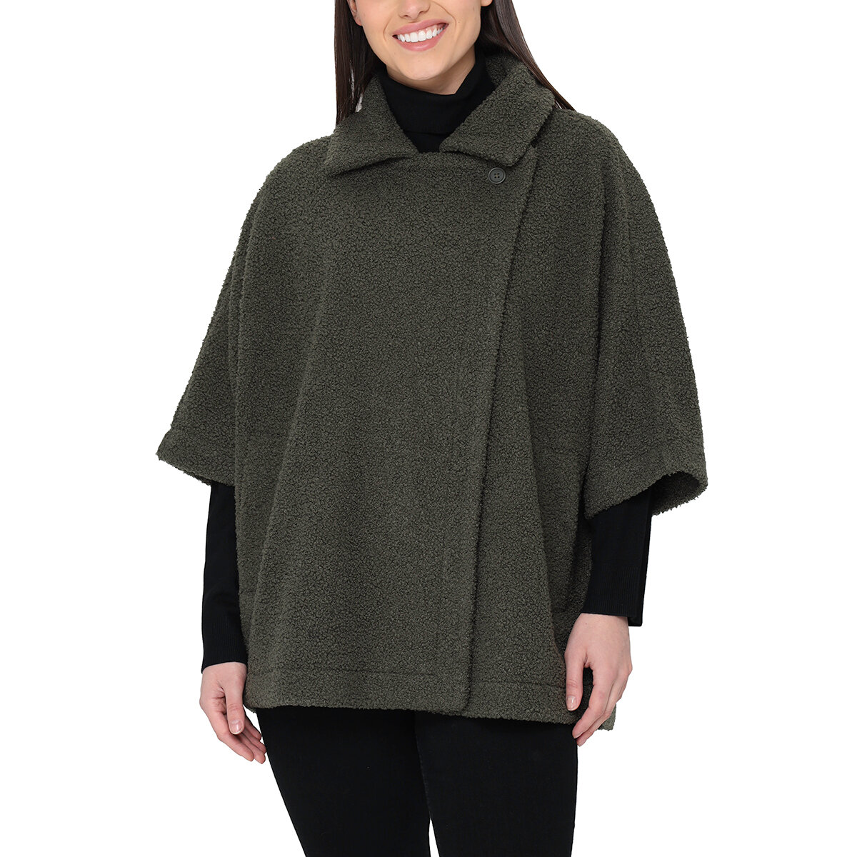 Nicole Miller Original Chamarra para Dama Verde Grande / Extra Grande