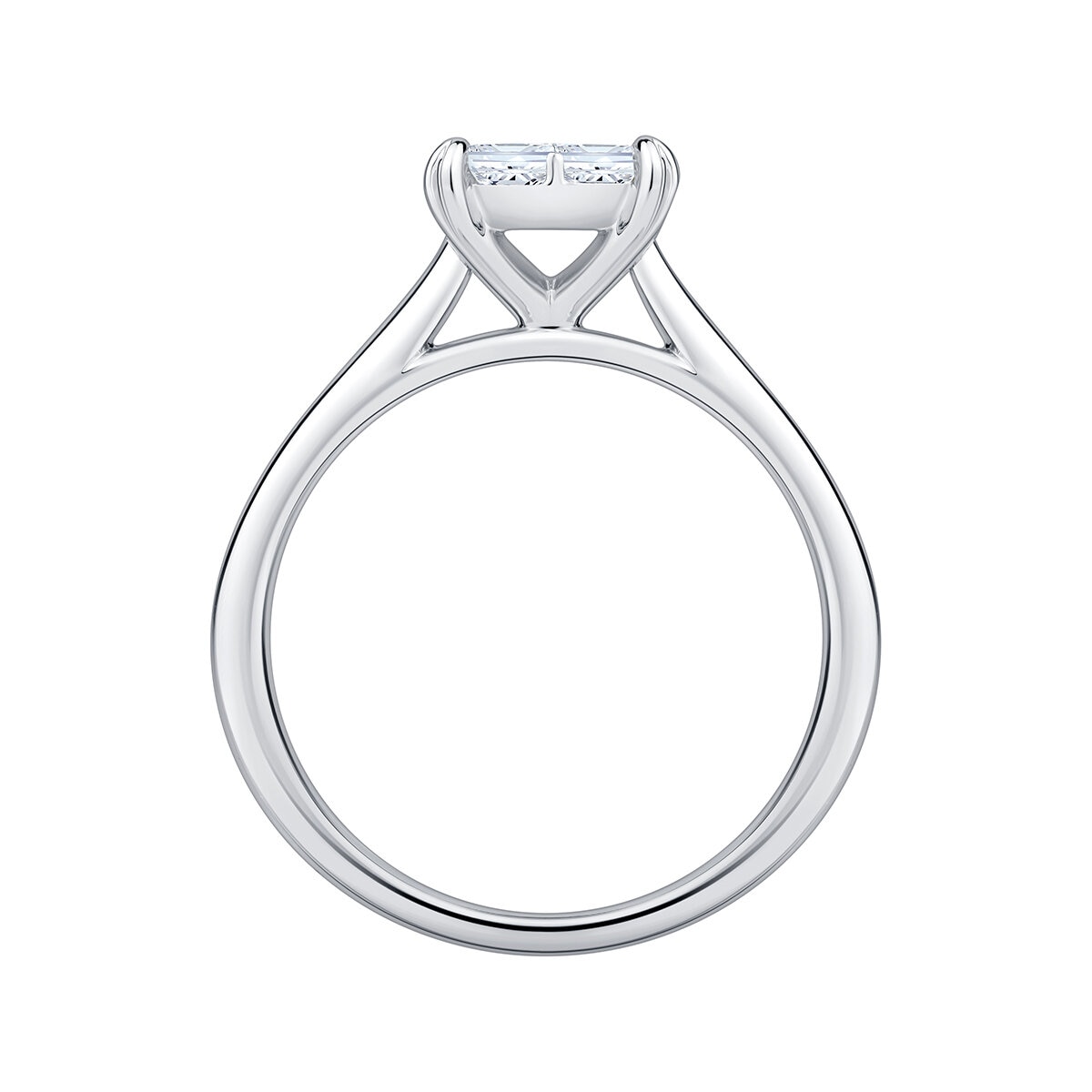 Anillo Compuesto de Diamantes 0.59ctw, Oro Blanco 14K