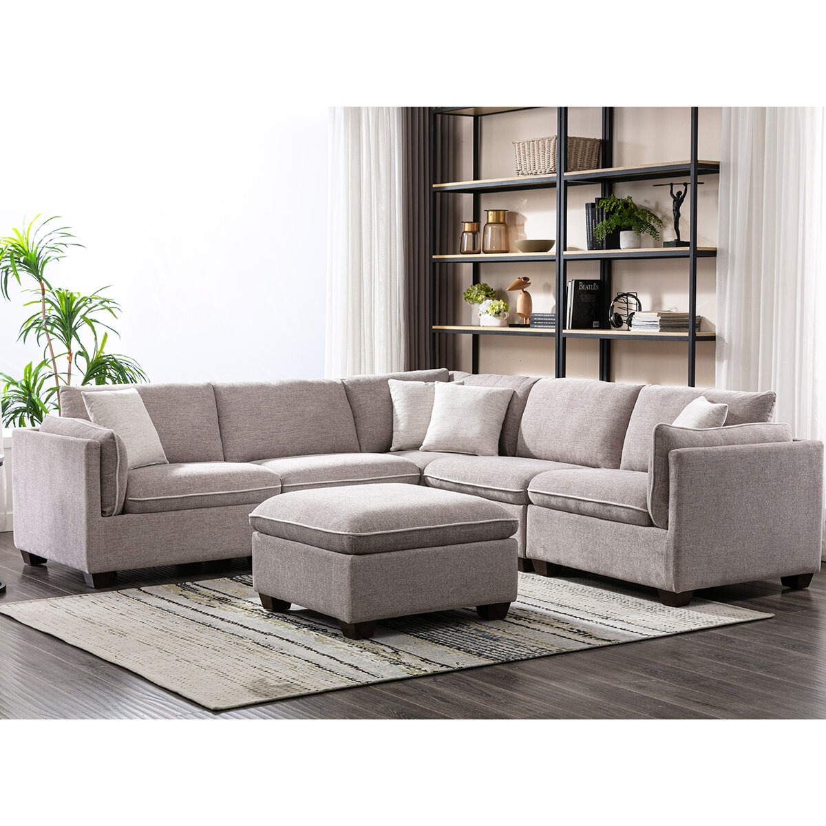 Zoy Sofá Seccional Modular De Tela Costco México