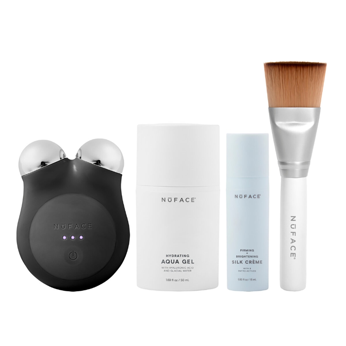 Nuface, MINI+Sandy Rose - Kit de inicio, Dispositivo Facial de Microcorriente, en 3 Diferentes Colores