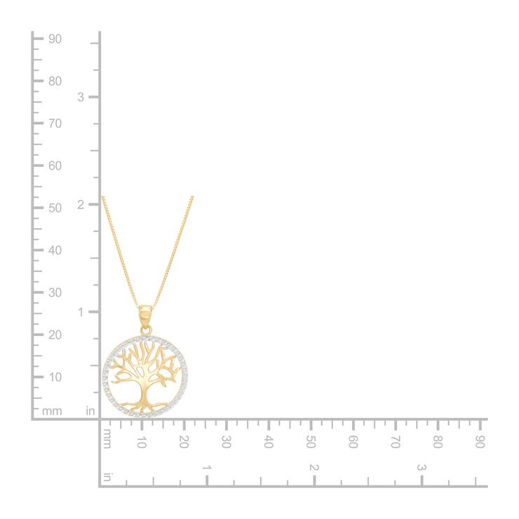 Dije Arbol de la Vida, Oro Amarillo 14K Dije Arbol de la Vida, Oro Amarillo 14K