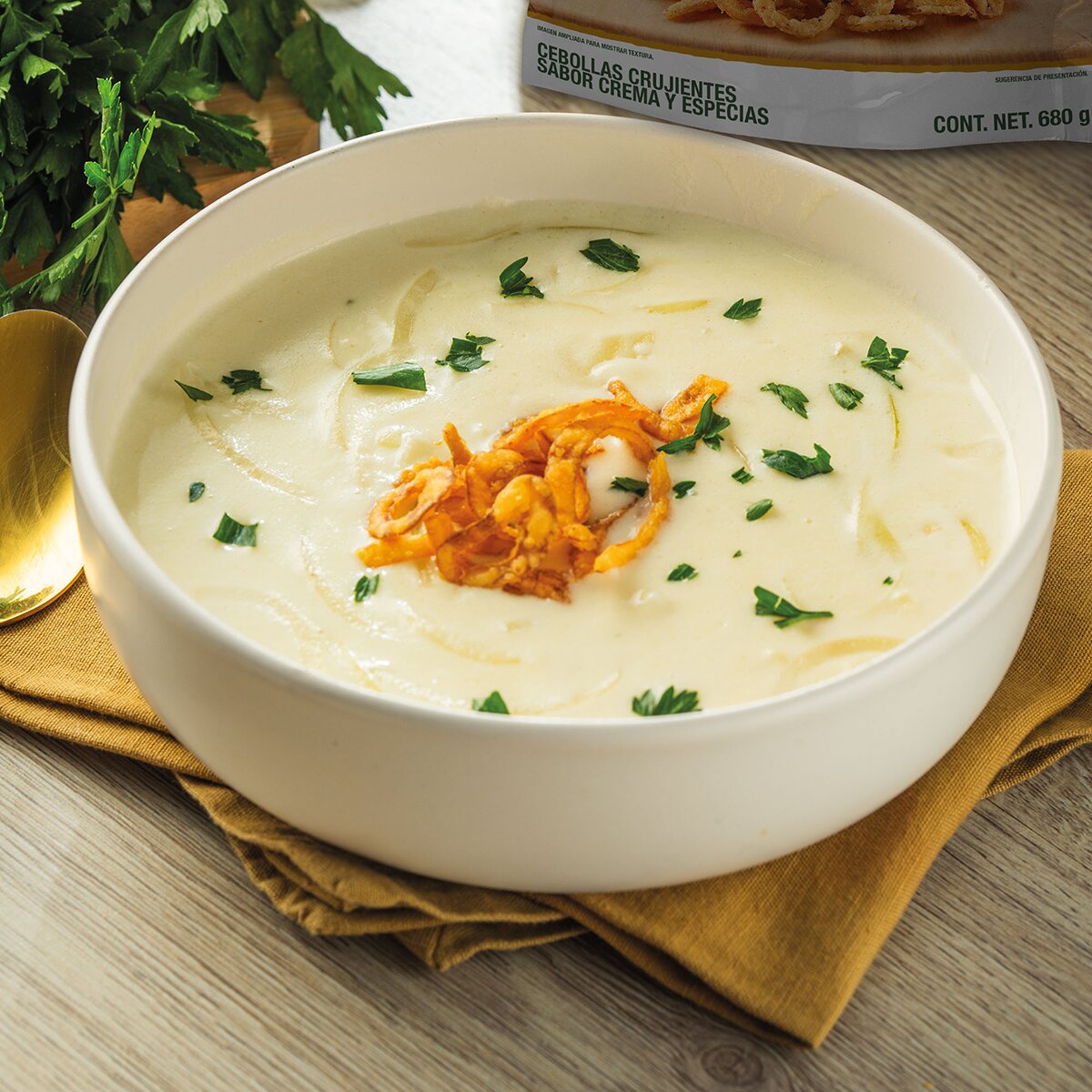 Fresh Gourmet Cebollitas Sabor Crema y Especias 680 g