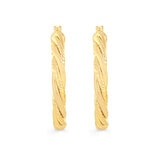 Arracadas Entrelazados, Oro Amarillo 14K